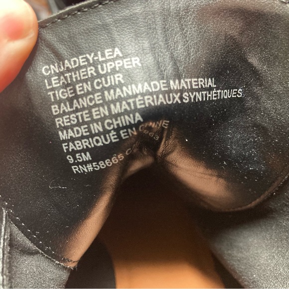 Caslon Jadey Lea Black Leather Lace Up Boots size 9.5 - Picture 9 of 10